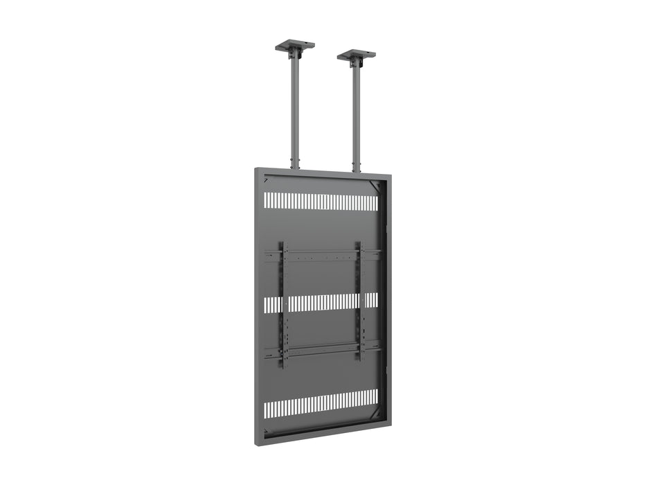 Multibrackets M Pro Series Enclosure 75" Slim Ceiling Large Black Signage Display Enclosures Multibrackets