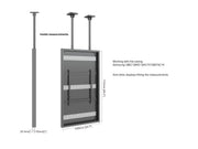 Multibrackets M Pro Series Enclosure 75" Slim Ceiling Large Black Signage Display Enclosures Multibrackets