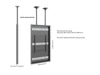 Multibrackets M Pro Series Enclosure 75" Slim Ceiling Large Black Signage Display Enclosures Multibrackets