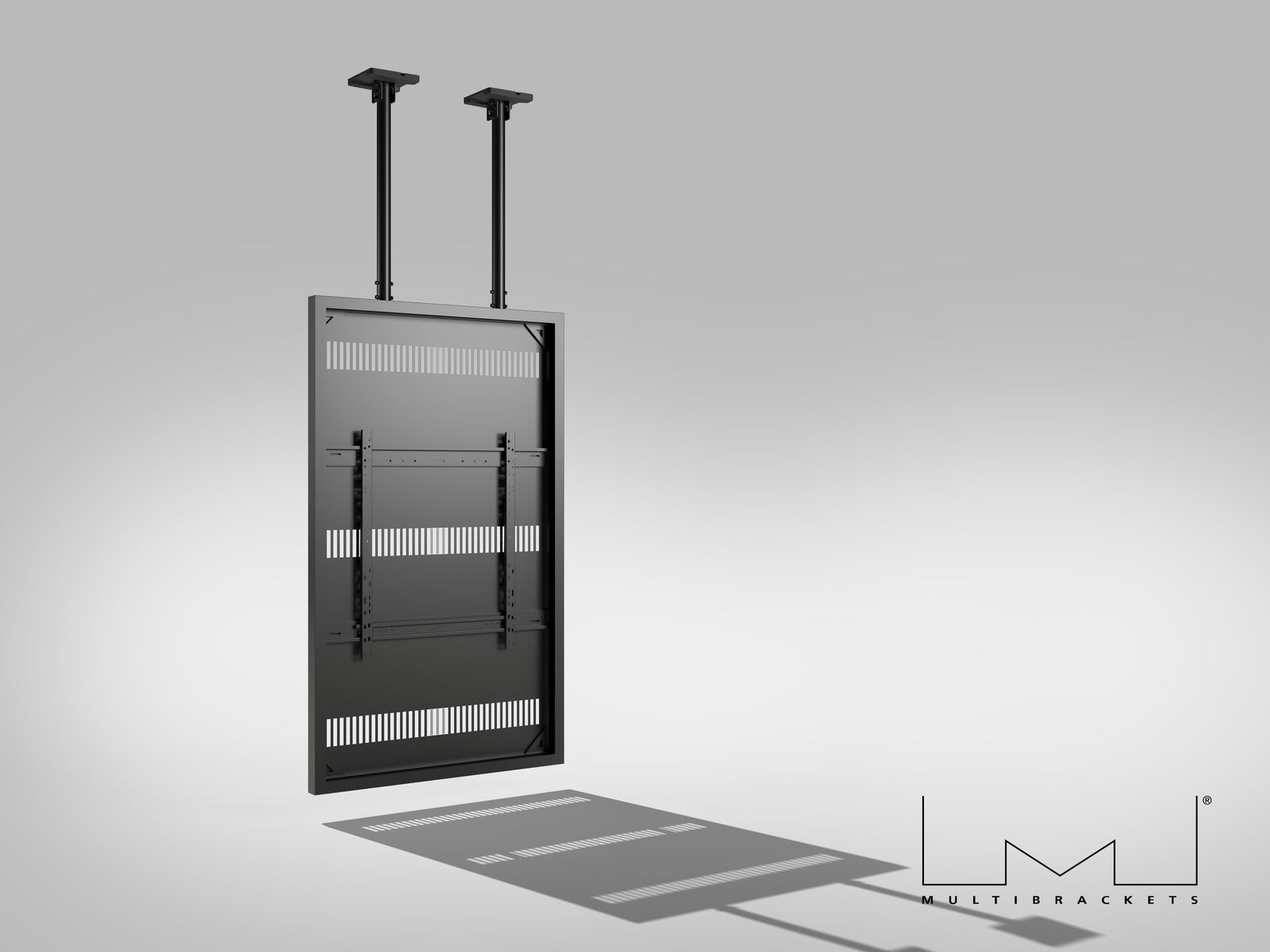 Multibrackets M Pro Series Enclosure 75" Slim Ceiling Large Black Signage Display Enclosures Multibrackets