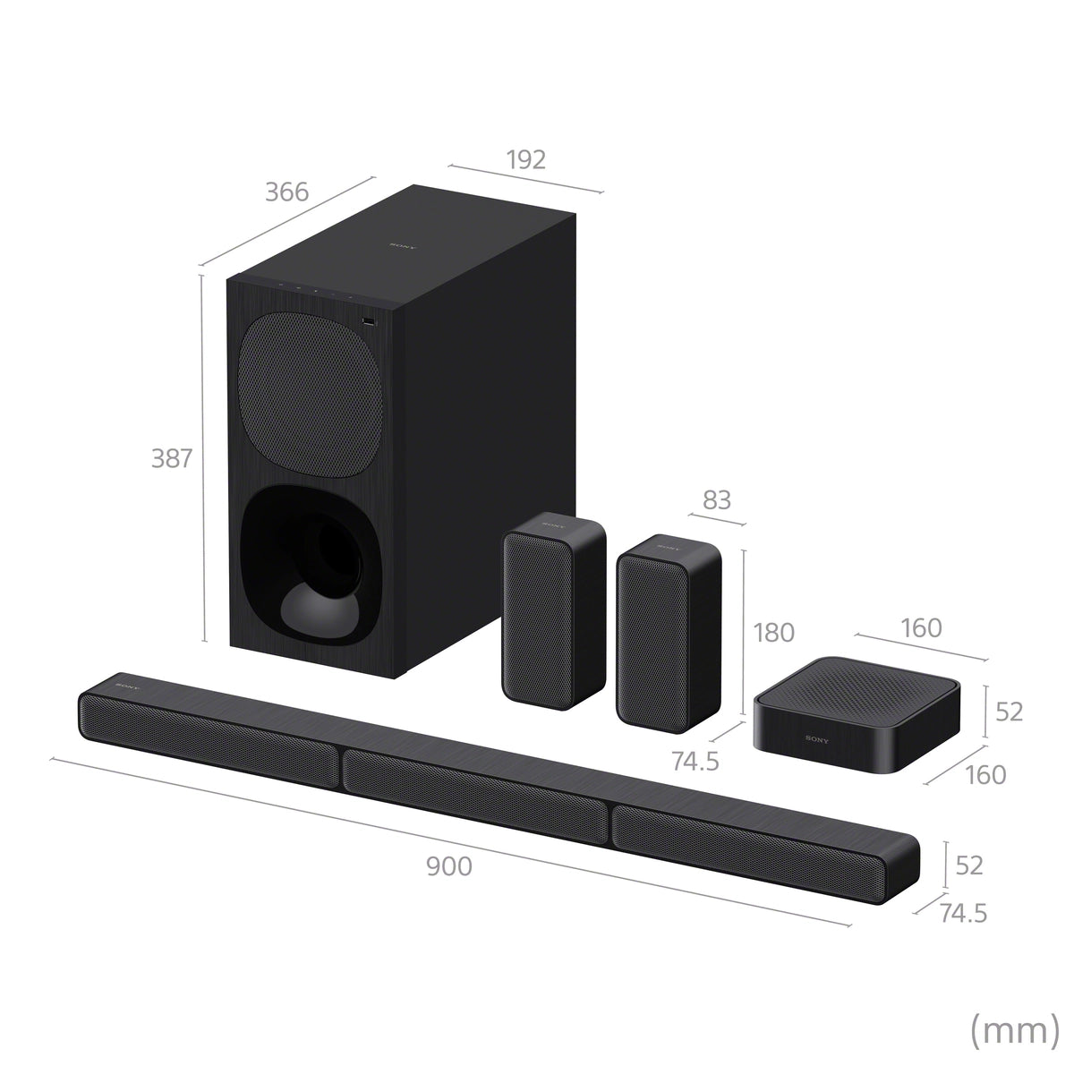 Sony HTS40R.CEK 5.1ch Home Cinema with Wireless Rear Speakers Speaker Sony