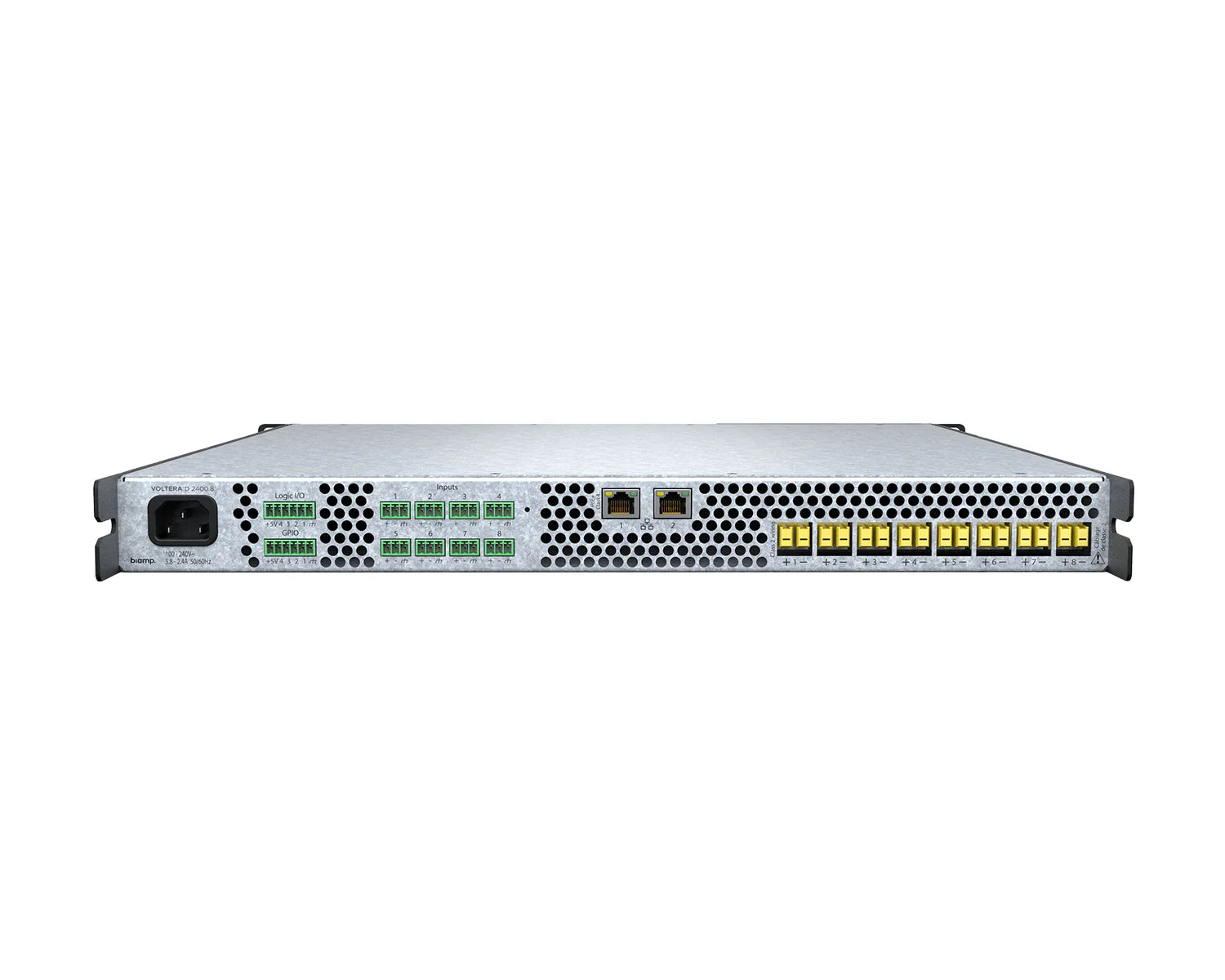Biamp Voltera D 2400.8 Power Amplifier with 8-Channel 300W 1U | 913.1957.900 Audio Amplifier BIAMP