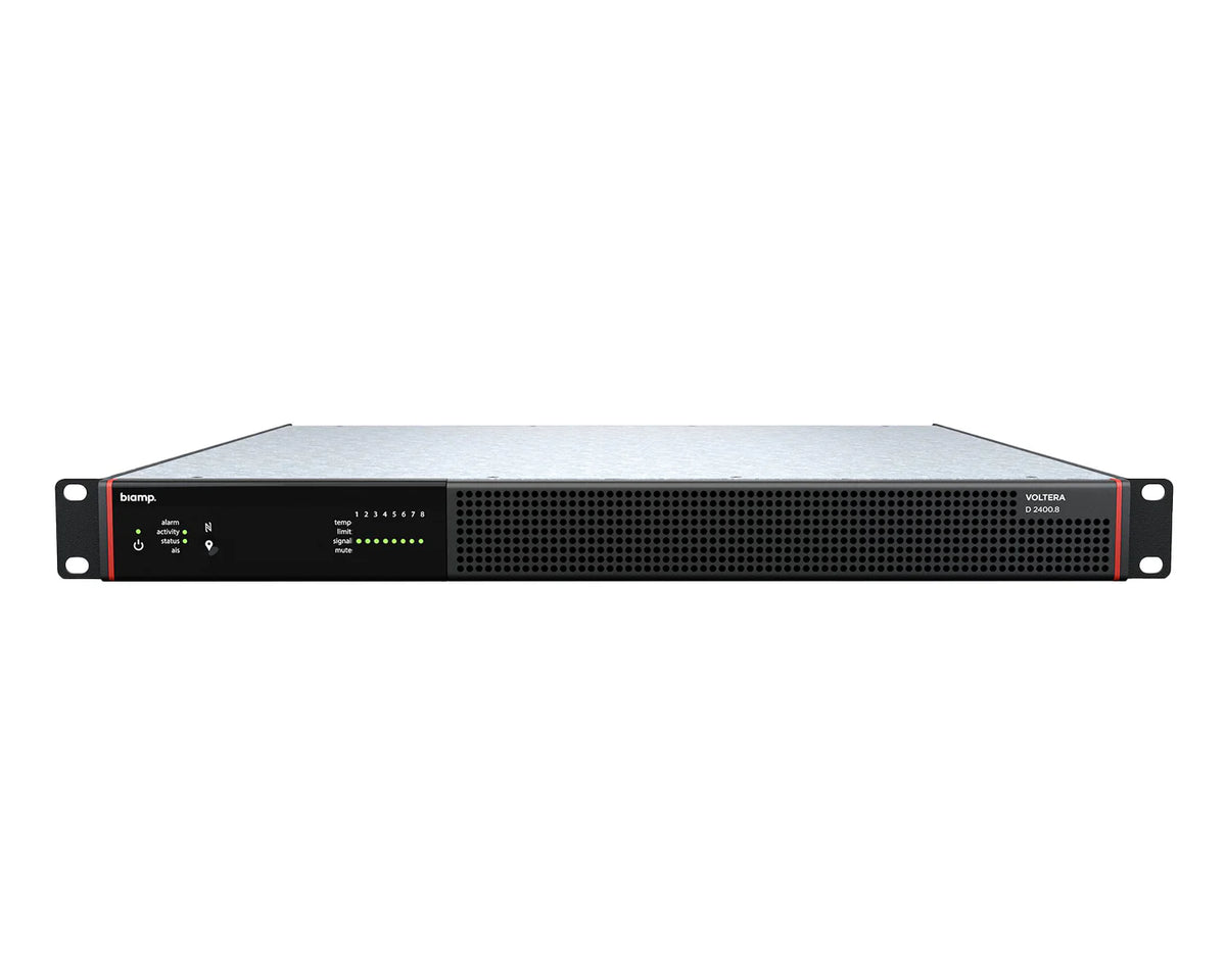 Biamp Voltera D 2400.8 Power Amplifier with 8-Channel 300W 1U | 913.19 ...