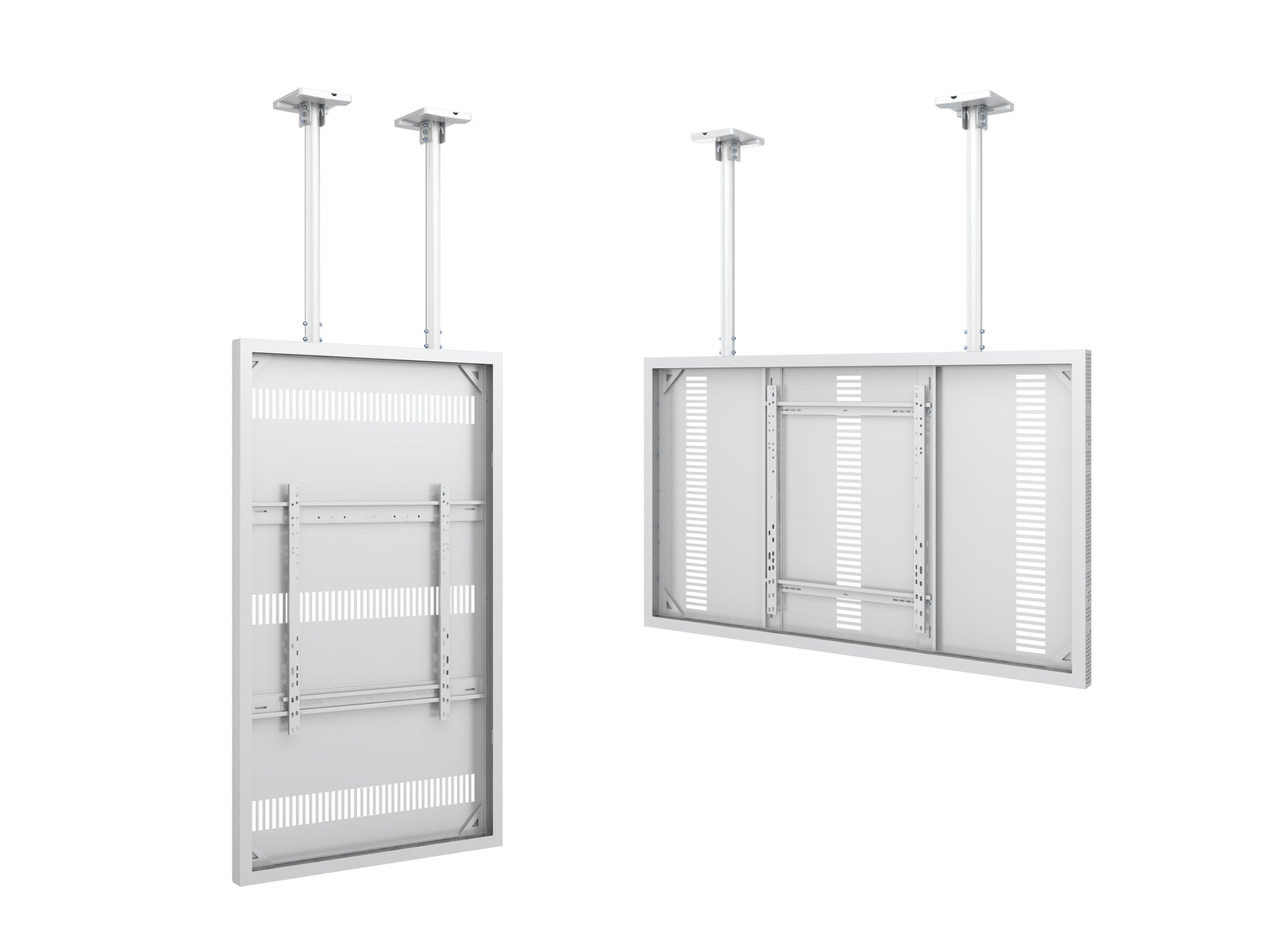 Multibrackets M Pro Series Enclosure 75" Slim Ceiling Large White Signage Display Enclosures Multibrackets