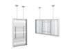 Multibrackets M Pro Series Enclosure 75" Slim Ceiling Large White Signage Display Enclosures Multibrackets