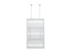 Multibrackets M Pro Series Enclosure 75" Slim Ceiling Large White Signage Display Enclosures Multibrackets