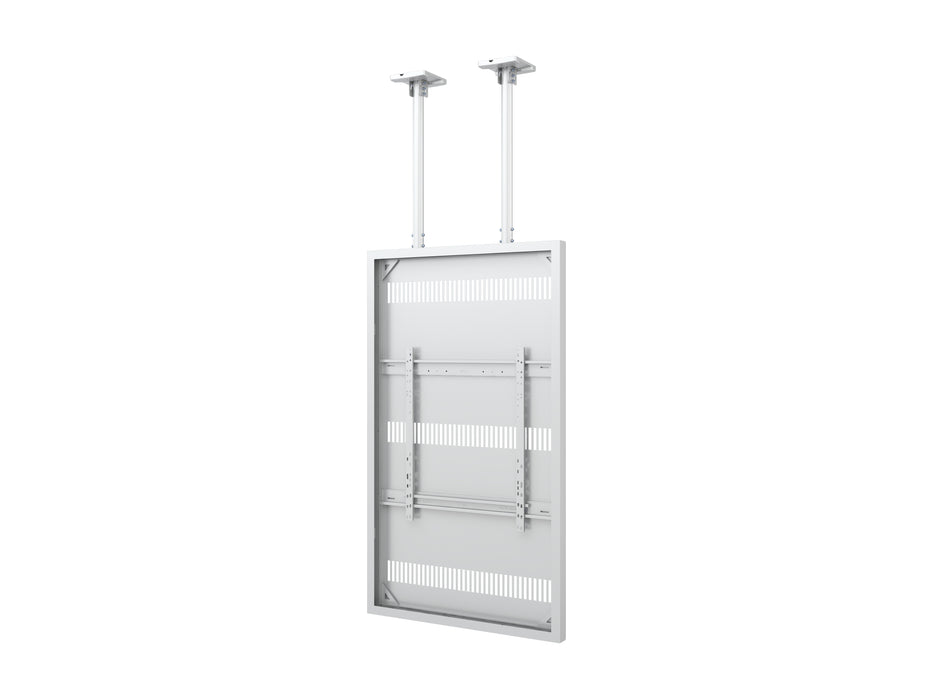Multibrackets M Pro Series Enclosure 75" Slim Ceiling Large White Signage Display Enclosures Multibrackets