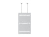Multibrackets M Pro Series Enclosure 75" Slim Ceiling Large White Signage Display Enclosures Multibrackets