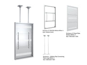Multibrackets M Pro Series Enclosure 75" Slim Ceiling Large White Signage Display Enclosures Multibrackets