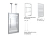 Multibrackets M Pro Series Enclosure 75" Slim Ceiling Large White Signage Display Enclosures Multibrackets