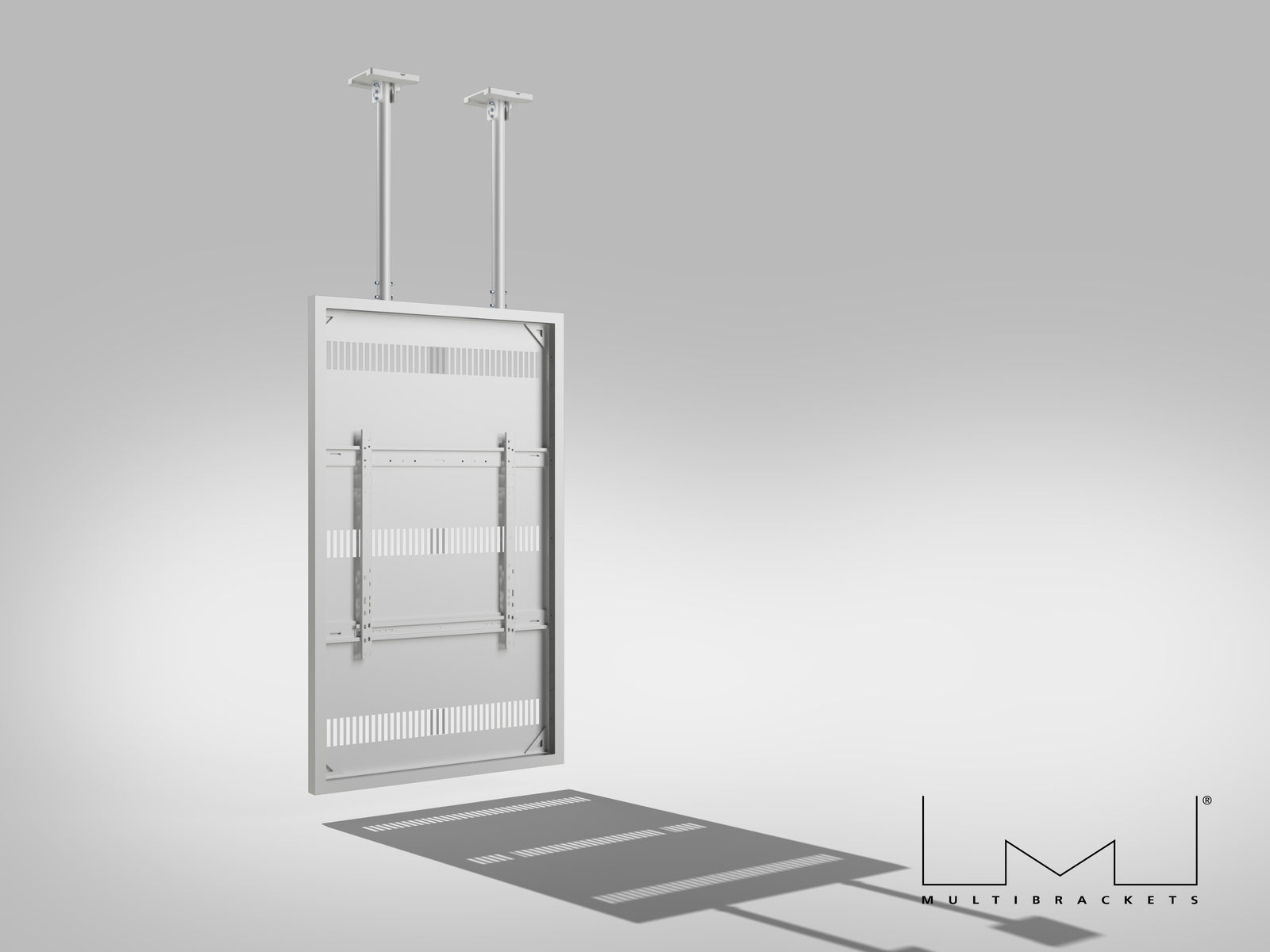 Multibrackets M Pro Series Enclosure 75" Slim Ceiling Large White Signage Display Enclosures Multibrackets