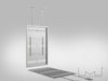 Multibrackets M Pro Series Enclosure 75" Slim Ceiling Large White Signage Display Enclosures Multibrackets