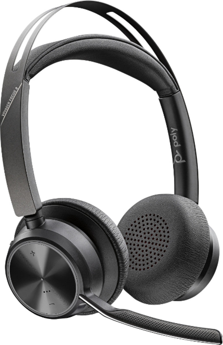 Poly Voyager Focus 2 UC Wired & Wireless Black Headset Headset Poly