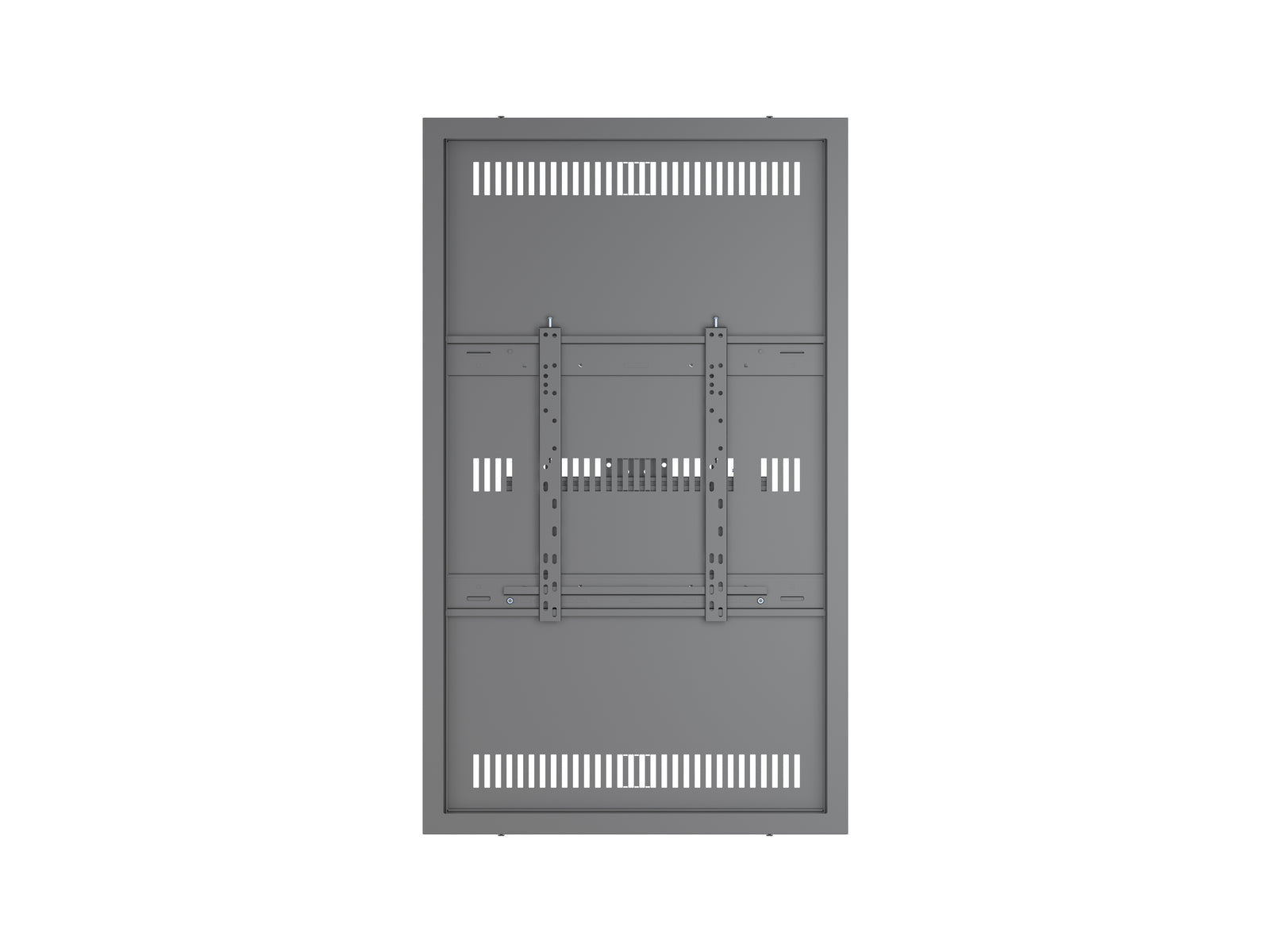 Multibrackets M Pro Series Enclosure 55" Column Dual Medium Black Signage Display Enclosures Multibrackets