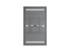 Multibrackets M Pro Series Enclosure 55" Column Dual Medium Black Signage Display Enclosures Multibrackets