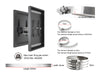 Multibrackets M Pro Series Enclosure 55" Column Dual Medium Black Signage Display Enclosures Multibrackets