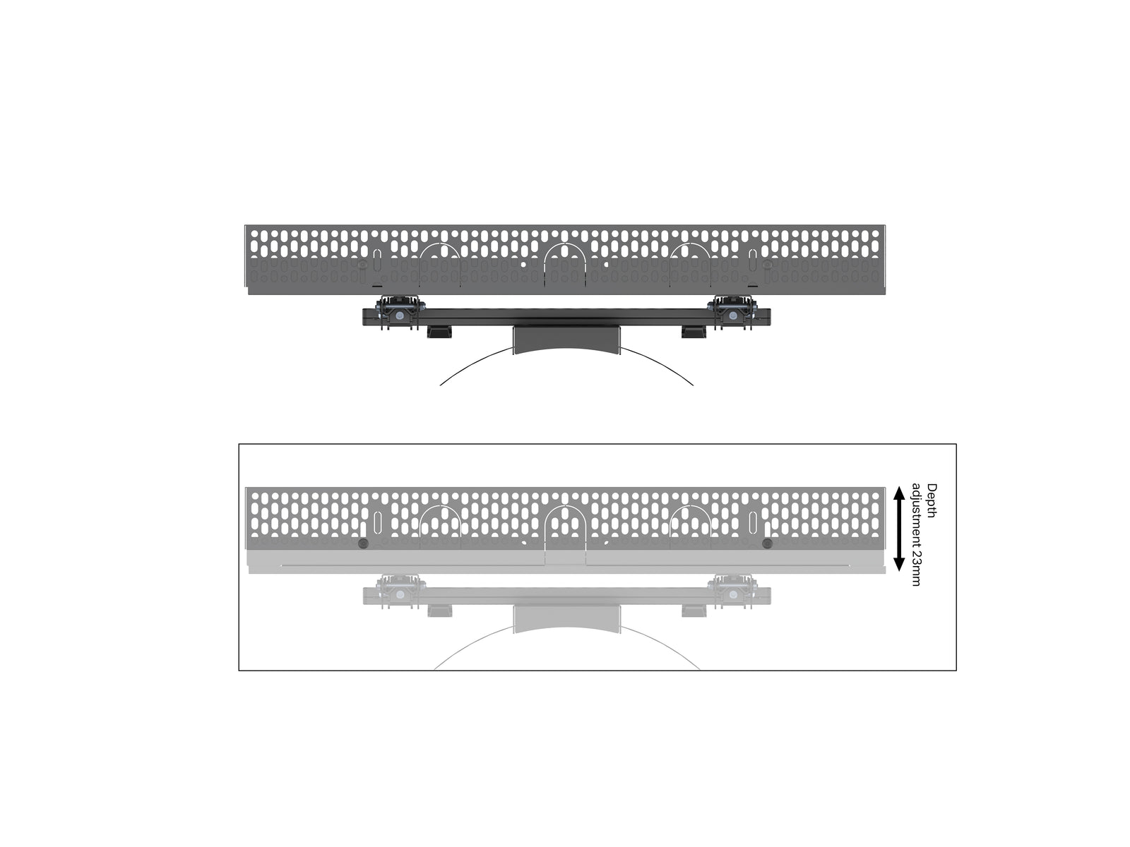 Multibrackets M Pro Series Enclosure 55" Column Dual Medium Black Signage Display Enclosures Multibrackets