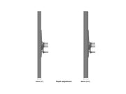 Multibrackets M Pro Series Enclosure 55" Column Dual Medium Black Signage Display Enclosures Multibrackets