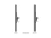 Multibrackets M Pro Series Enclosure 55" Column Dual Medium Black Signage Display Enclosures Multibrackets