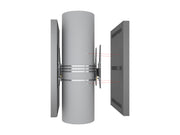 Multibrackets M Pro Series Enclosure 55" Column Dual Medium Black Signage Display Enclosures Multibrackets