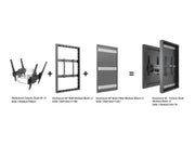 Multibrackets M Pro Series Enclosure 55" Column Dual Medium Black Signage Display Enclosures Multibrackets