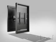 Multibrackets M Pro Series Enclosure 55" Column Dual Medium Black Signage Display Enclosures Multibrackets