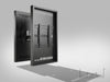 Multibrackets M Pro Series Enclosure 55" Column Dual Medium Black Signage Display Enclosures Multibrackets