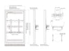 Multibrackets M Pro Series Enclosure 55" Column Dual Medium Black Signage Display Enclosures Multibrackets