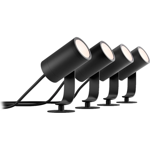 Philips Hue Lily 40W Base Unit & Extension - 4 Outdoor Spotlights | 919313000005 Smart Lighting Philips