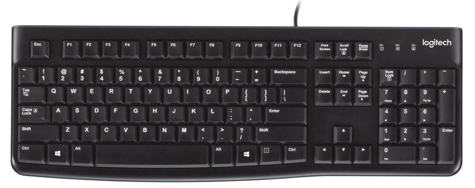 Logitech K120 Wired USB Full-Size Business Keyboard | 920-002508 Keyboard & Mouse Logitech