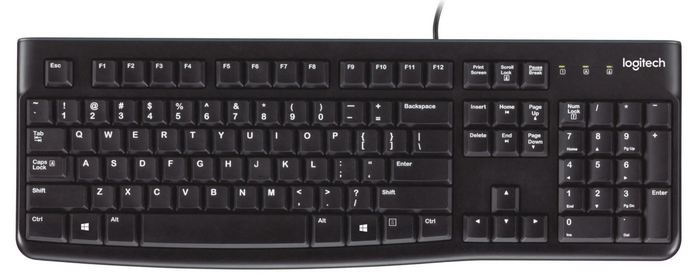 Logitech K120 Wired USB Full-Size Business Keyboard | 920-002508 Keyboard & Mouse Logitech