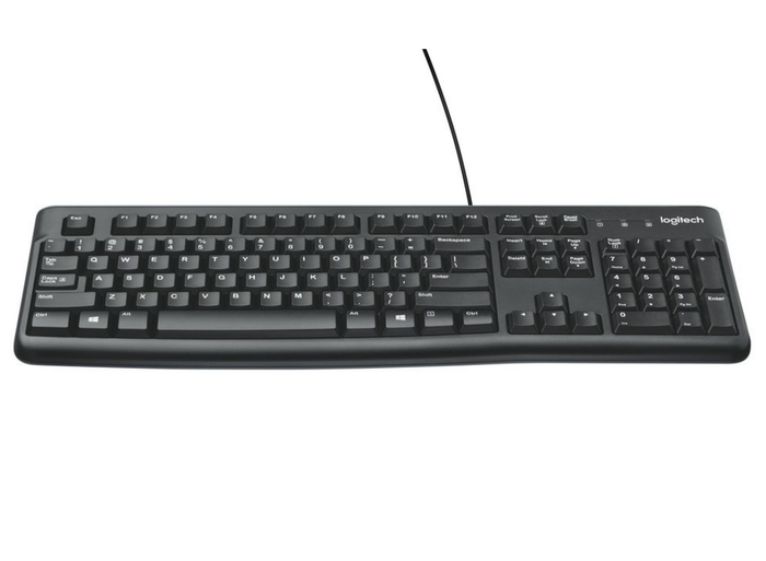 Logitech K120 Wired USB Full-Size Business Keyboard | 920-002508 Keyboard & Mouse Logitech