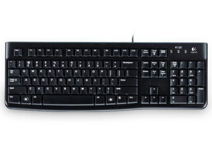 Logitech K120 Wired Business Keyboard – German QWERTZ, USB | 920-002516 Keyboard & Mouse Logitech
