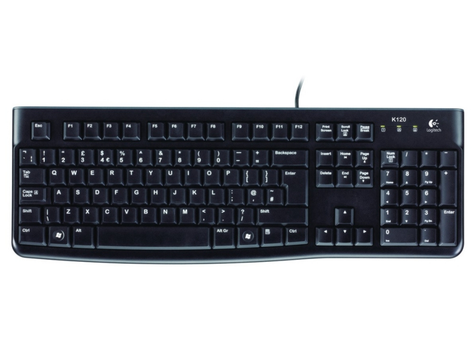 Logitech K120 Wired Business Keyboard – Nordic Layout, USB | 920-002528 Keyboard & Mouse Logitech