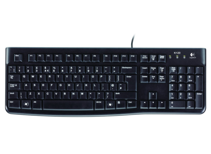Logitech K120 Wired Business Keyboard – Nordic Layout, USB | 920-002528 Keyboard & Mouse Logitech