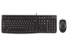Logitech MK120 Wired Keyboard & Mouse Combo – USB, Spill-Resistant, Black | 920-002562