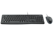 Logitech MK120 Wired Keyboard & Mouse Combo – USB, Spill-Resistant, Black | 920-002562 Keyboard & Mouse Logitech