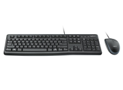 Logitech MK120 Wired Keyboard & Mouse Combo – USB, Spill-Resistant, Black | 920-002562 Keyboard & Mouse Logitech