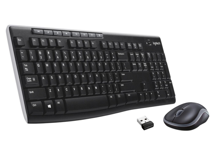 Logitech MK270 Wireless Keyboard and Mouse Combo – Full-Size QWERTY | 920-004508 Keyboard & Mouse Logitech