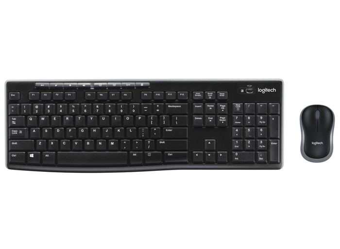 Logitech MK270 Wireless Keyboard & Mouse Combo – Full-Size with Numeric Keypad | 920-004511 Keyboard & Mouse Logitech