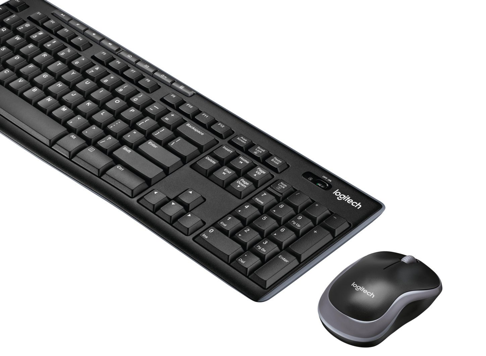 Logitech MK270 Wireless Keyboard & Mouse Combo – Full-Size with Numeric Keypad | 920-004511 Keyboard & Mouse Logitech