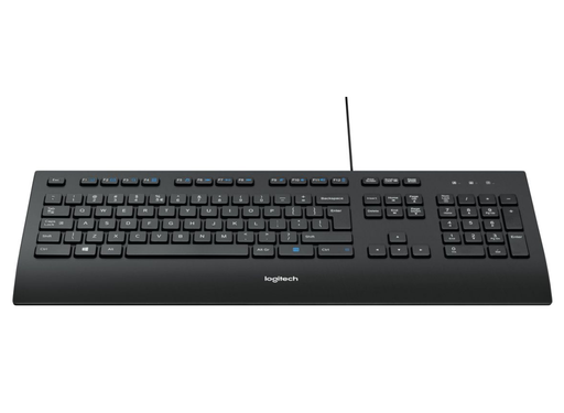 Logitech K280e Corded USB Keyboard – Full-Size, Spill-Resistant | 920-005217 Keyboard & Mouse Logitech