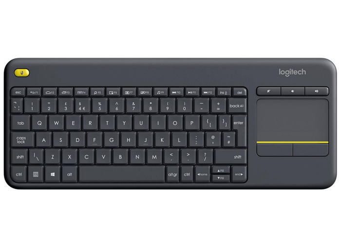 Logitech K400 Plus Wireless Touch Keyboard with Touchpad – Black (QWERTY) | 920-007143 Keyboard & Mouse Logitech