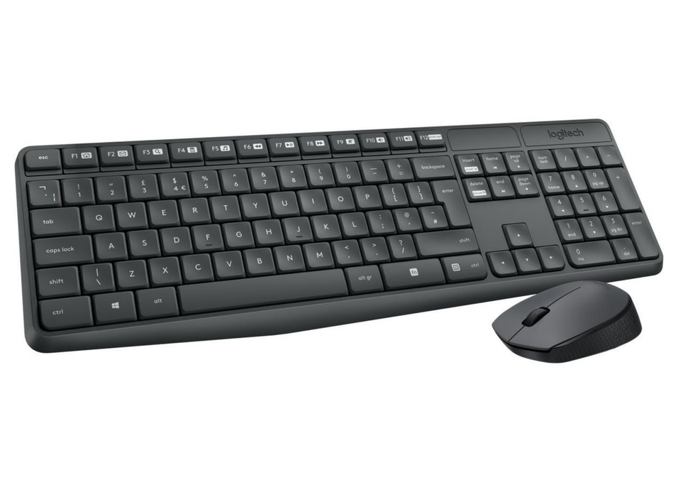 Logitech MK235 Wireless Keyboard & Mouse Combo - Long Battery Life | 920-007907