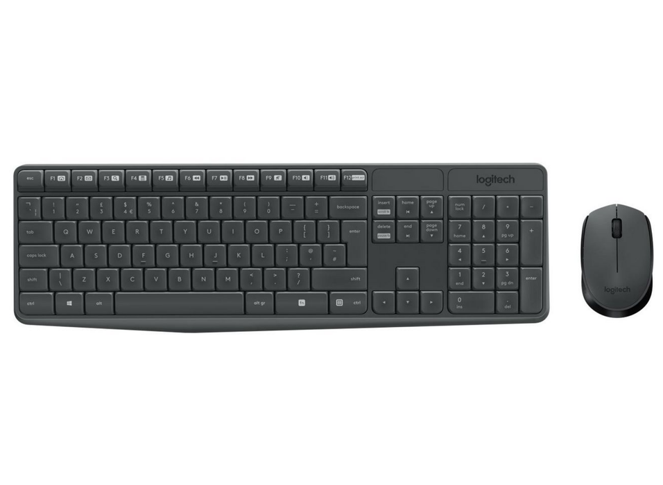 Logitech MK235 Wireless Keyboard & Mouse Combo - Long Battery Life | 920-007907