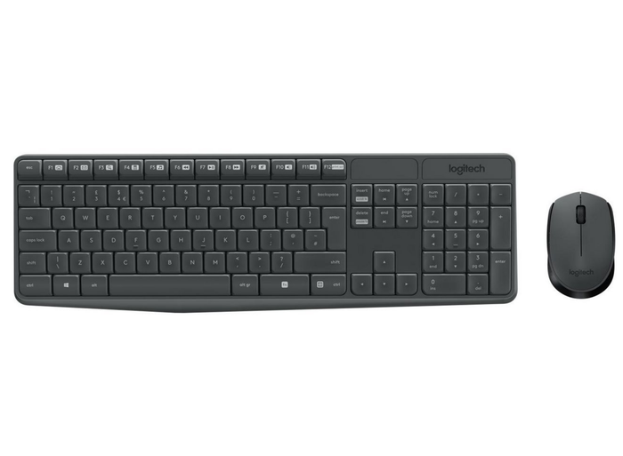 Logitech MK235 Wireless Keyboard & Mouse Combo – Full-Size, Long Battery Life | 920-007931 Keyboard & Mouse Logitech