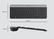 Logitech MK470 Slim Wireless Keyboard & Mouse Combo – Ultra-Quiet | 920-009204 Keyboard & Mouse Logitech