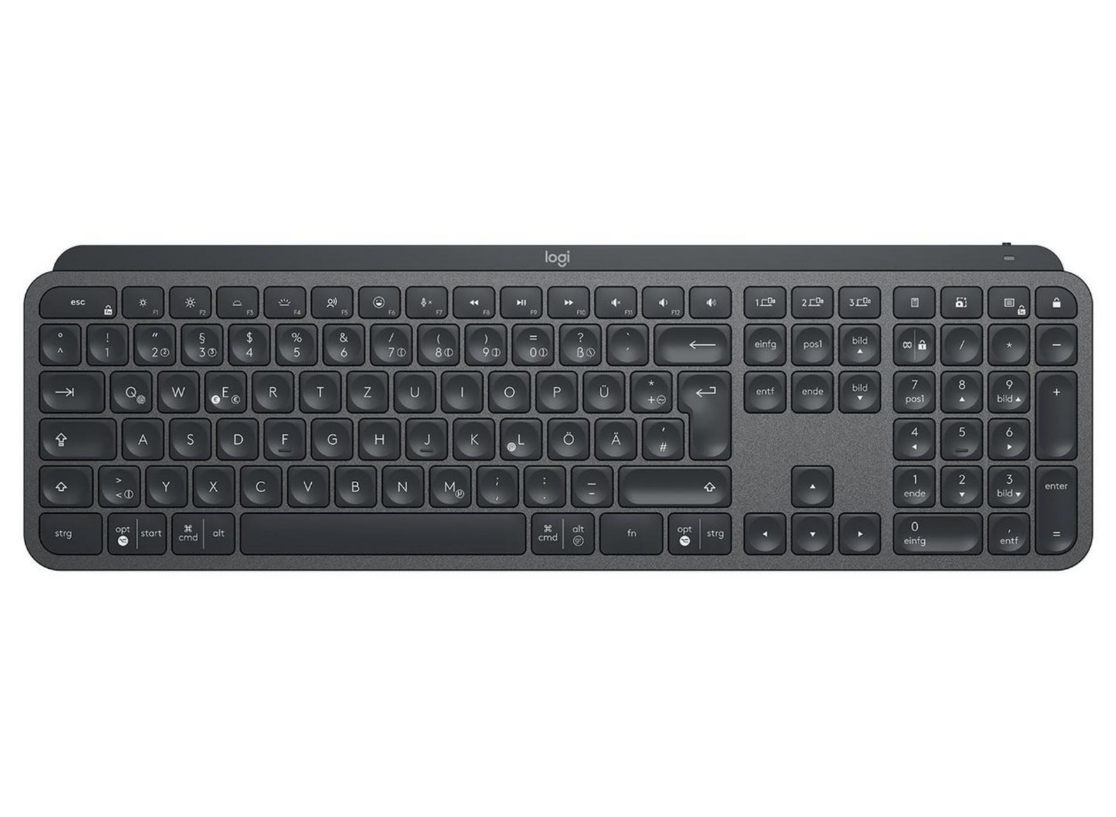 Logitech MX Keys for Business Wireless Backlit Keyboard – German Layout | 920-010244 Keyboard & Mouse Logitech