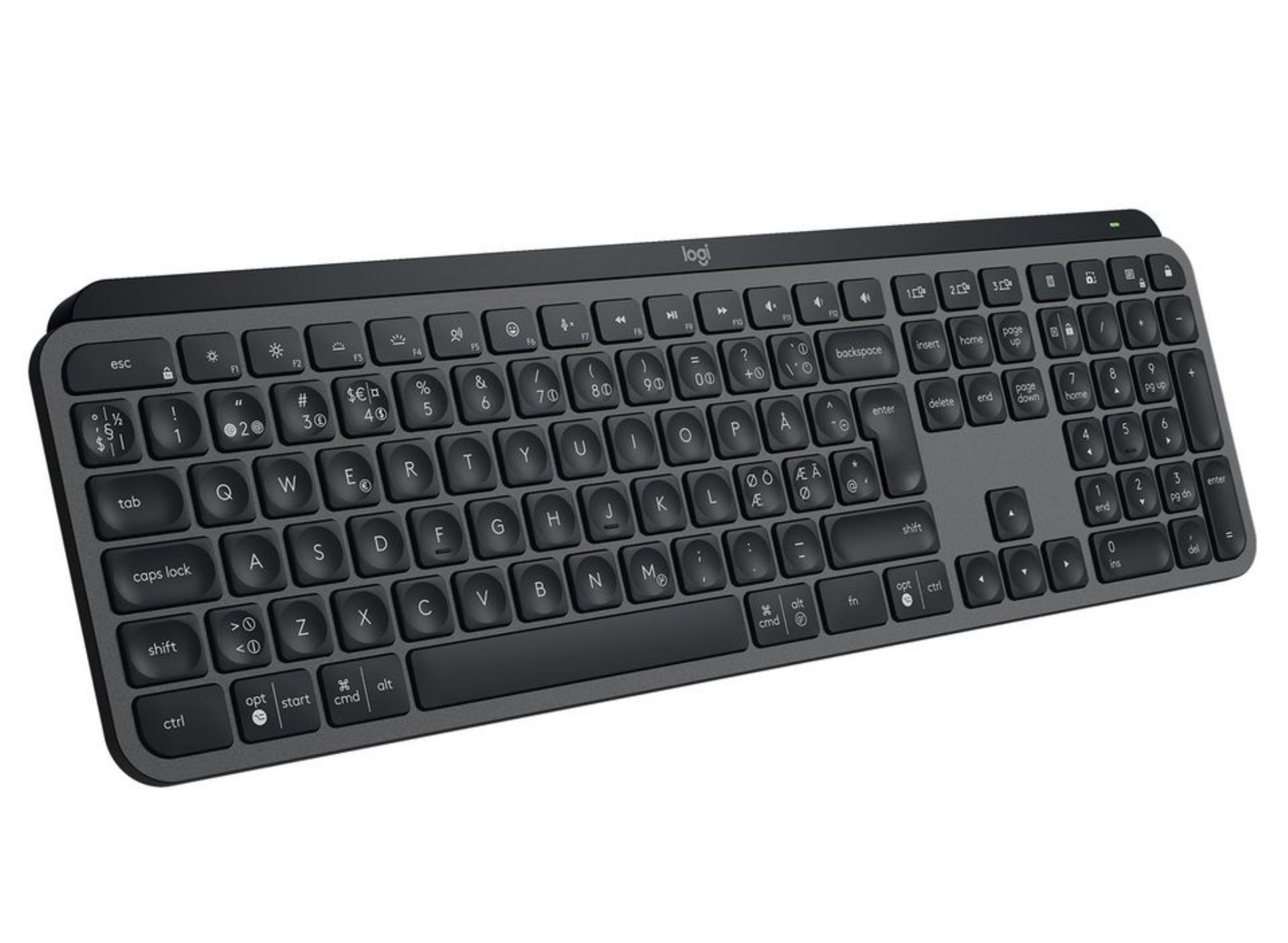 Logitech MX Keys S Wireless Illuminated Keyboard – Nordic Layout | 920-011581 Keyboard & Mouse Logitech