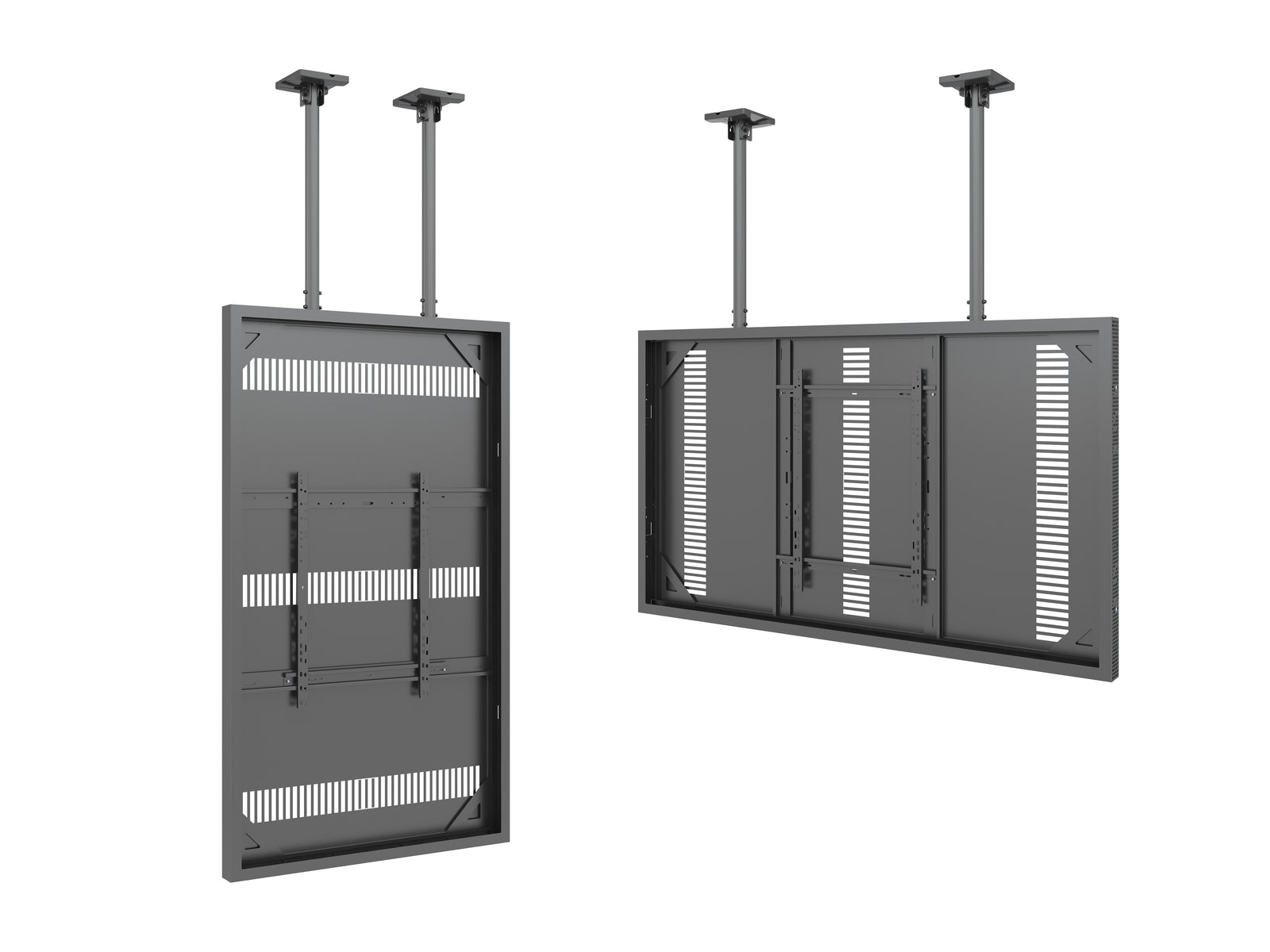 Multibrackets M Pro Series Enclosure 85" Ceiling Large Black Signage Display Enclosures Multibrackets